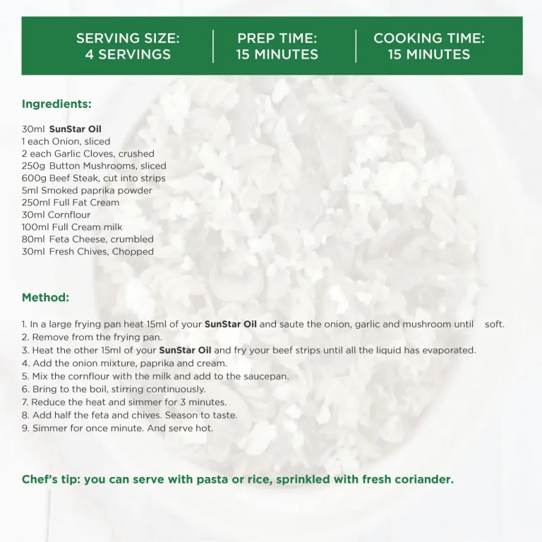 Beef Stroganov w Feta