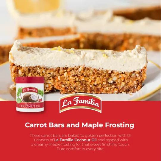 Carrot Bars and Maple Frosting