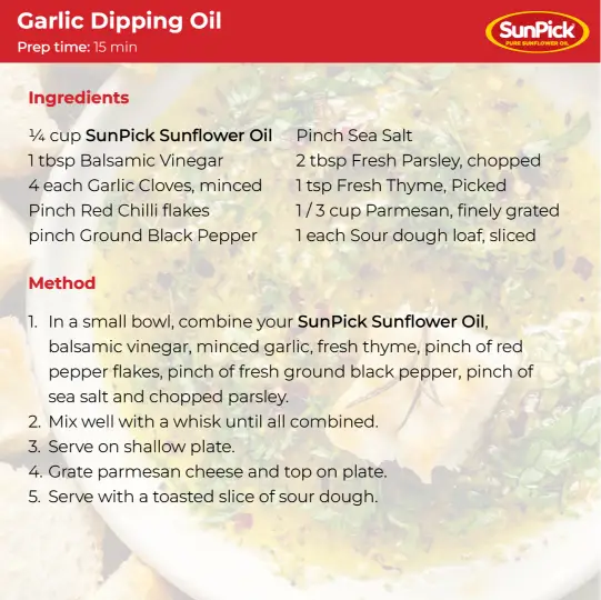Garlic Dipping Oil