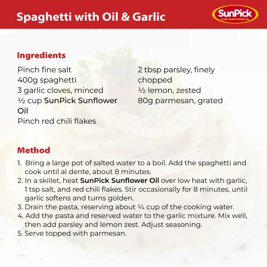 Spaghetti w Oil and Garlic