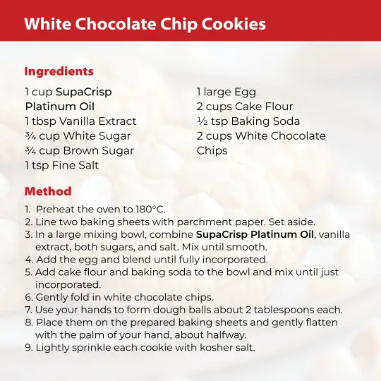 White Chocolate Chip Cookies